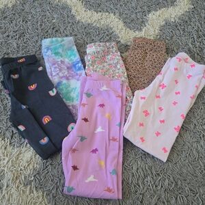 Cat & Jack Leggings (Selling all 6 together) 5T